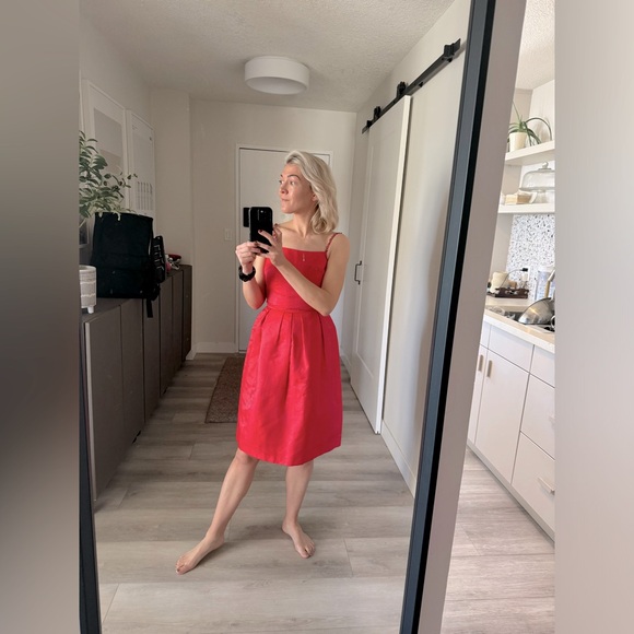 Dresses & Skirts - Vintage Red Prom/Cocktail Dress + Sleeveless Jacket